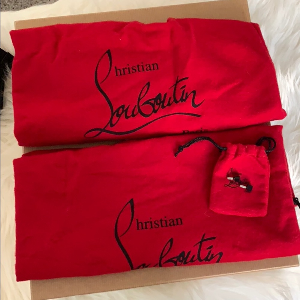 ❌SOLD❌ Christian Louboutin Pappillo Boots 100mm - Picture 5 of 8